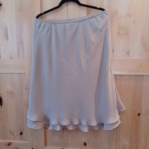 Floaty two-layer taupe skirt extra large